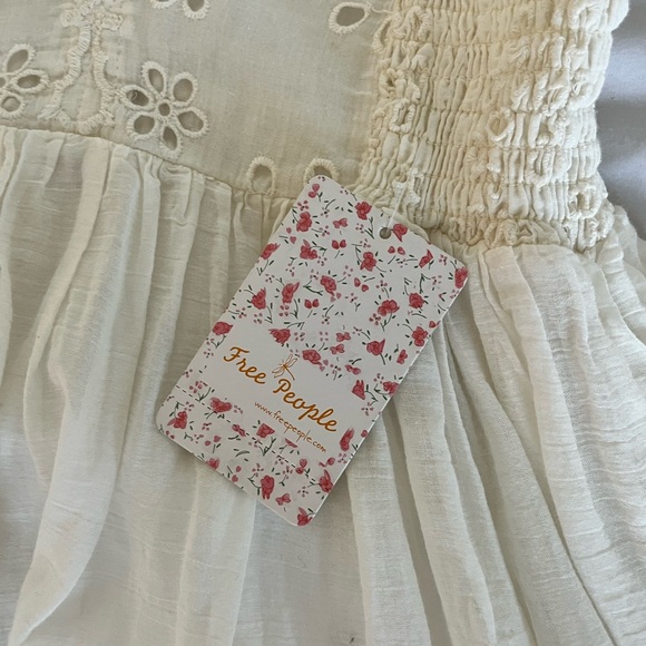 Free People Cream Embroidered Dress - Picture 2 of 3